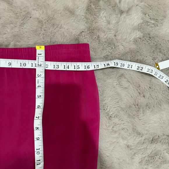 Rena Rowan 100% Silk Skirt Size 8 Magenta Pink Pencil Lined Formal Vintage - Picture 9 of 9